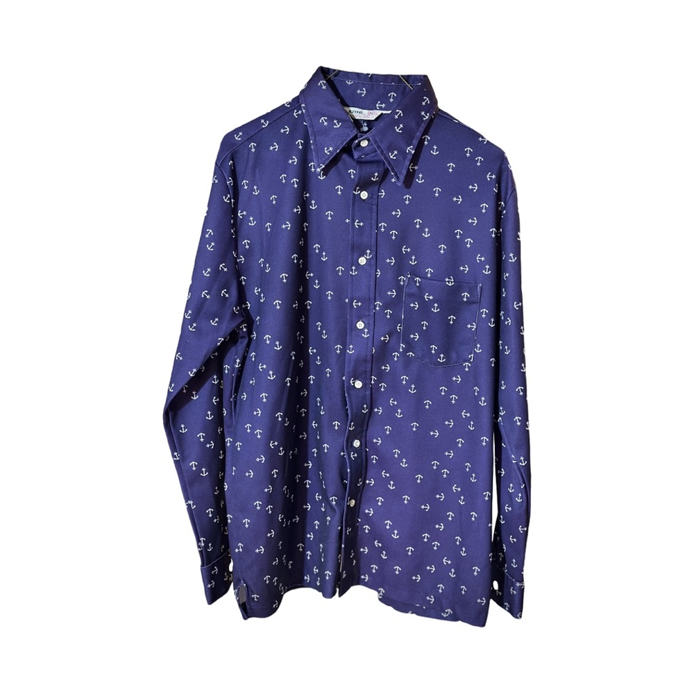 Vintage IZOD Anchor Button-Up Sz L
